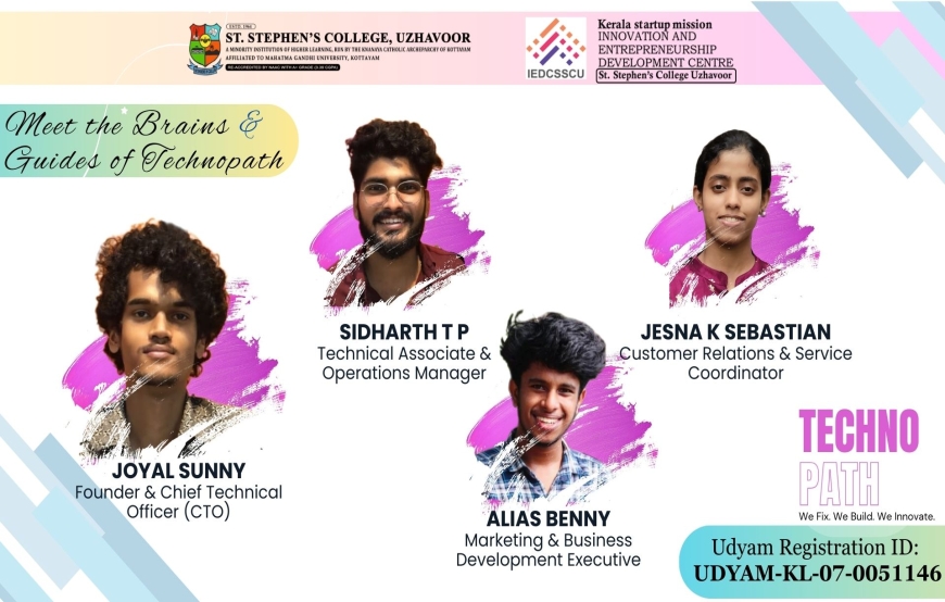 Student-Led Startup Technopath by M.Sc. Physics Students